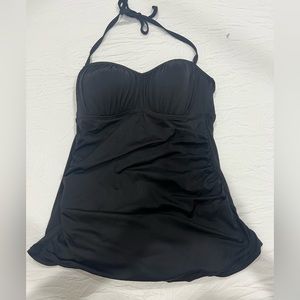 Vintage style classic  black 1 piece L swimsuit by Merona Size
